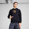Wardrobe Essentials Graphic Hoodie Men, New Navy, small-PHL