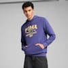 SPORTS LEGACY Graphic Hoodie Men, Blue Crystal, small