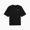 WARDROBE ESSENTIALS Boxy Men's Tee, PUMA Black, small-NZL