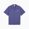 WARDROBE Essentials Seersucker Relaxed Shirt Men, Blue Crystal, small-VNM
