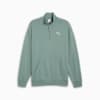 Męska bluza o luźnym kroju z zamkiem 1/2 WARDROBE ESS, Green Moon, small