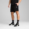 WARDROBE ESSENTIALS Men's Seersucker Relaxed Shorts 6", PUMA Black, small-AUS