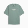 T-shirt grafica oversize PREMIUM ESS unisex, Green Moon, small