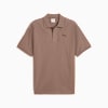 Áo polo vải jacquard unisex PREMIUM ESS Relaxed, Totally Taupe, small-VNM