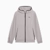 PUMATECH Men's Relaxed Track Jacket, Gray Echo, small-AUS