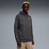 PUMATECH Men's Relaxed Graphic Hoodie, Dusky Gray-Gold Moon, small-AUS
