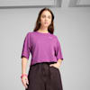 Camiseta crop extragrande WARDROBE ESS para mujer, Wild Berry, small