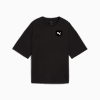 Wardrobe Essentials Oversized Tee Women, PUMA Black, small-SEA