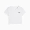 WARDROBE ESSENTIALS Women's Baby Tee, PUMA White, small-NZL