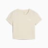 WARDROBE ESS Kurzes figurbetontes T-Shirt Damen, Alpine Snow, small