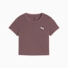 WARDROBE Essentials Baby Tee Women, Raisin, small-SEA