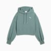WARDROBE Essentials Relaxed Cropped Hoodie Women, Green Moon, small