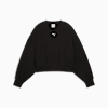 WARDROBE ESSENTIALS Women's Oversized Crew, PUMA Black, small-NZL