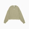 WARDROBE ESSENTIALS Women's Oversized Crew, Lux Army, small-AUS
