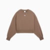 WARDROBE Essentials Oversized Crew Women, Totally Taupe, small-PHL