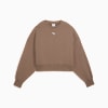 WARDROBE Essentials Oversized Crew Women, Totally Taupe, small-VNM