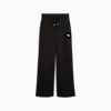 WARDROBE ESSENTIALS Women's Relaxed Wide Leg Sweatpants, PUMA Black, small-NZL