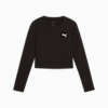 WARDROBE ESS Kurzes figurbetontes T-Shirt Damen, PUMA Black, small