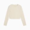 WARDROBE ESS Kurzes figurbetontes T-Shirt Damen, Alpine Snow, small