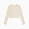 WARDROBE ESS Longsleeve Baby Tee Women, Alpine Snow, small-SEA