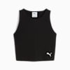 WARDROBE Essentials Ribbed Crop Top Women, PUMA Black, small