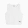 WARDROBE Essentials Ribbed Crop Top Women, PUMA White, small