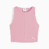 Áo khoác crop top nữ WARDROBE ESS Ribbed, Poised Pink, small-VNM