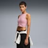 Áo khoác crop top nữ WARDROBE ESS Ribbed, Poised Pink, small-VNM