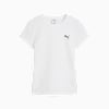 WARDROBE ESSENTIALS Ribbed Slim Women's Tee, PUMA White, small-NZL