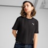 WARDROBE Essentials Ribbed Relaxed Tee Women, PUMA Black, small-SEA