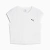 WARDROBE ESSENTIALS Women's Ribbed Baby Tee, PUMA White, small-AUS