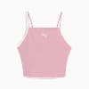 WARDROBE ESSENTIALS Women's Ribbed Tank Top, Poised Pink, small