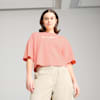 PREMIUM Essentials Oversized Graphic Tee Women, Pink Fruit, small-SEA