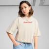 PREMIUM Essentials Oversized Graphic Tee Women, Alpine Snow, small-SEA