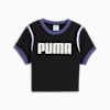 FUTURE.PUMA.ARCHIVE เสื้อยืดลายกราฟิกสำหรับเด็กผู้หญิง, PUMA Black-White, small-THA