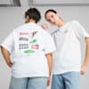 Wardrobe Essentials Relaxed Graphic Tee Women, PUMA White, small-THA