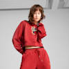 Road To Unity Oversized Graphic Crew Women, Red Fire, small
