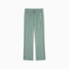 Road To Unity Printed Straight T7 Track Pants Women, Green Moon-AOP, small