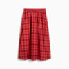 Road To Unity Woven Midi Printed Pleated Skirt Women, Red Fire, small-PHL