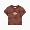 WARDROBE ESS FLORAL PACK Washed Graphic Baby Tee Women, Chocotart, small