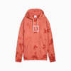 Damska luźna bluza z kapturem WARDROBE ESS FLORAL PACK z efektem sprania i grafiką, Red Fire, small