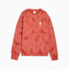 Damska bluza oversize WARDROBE ESS FLORAL PACK z efektem sprania i grafiką, Red Fire, small