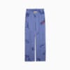 WARDROBE ESS FLORAL PACK Washed Straight Sweatpants Women, Blue Crystal, small