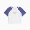 T-shirt court BUTTERFLY VIBE Enfant et Adolescent, PUMA White-Blue Crystal, small