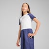 BUTTERFLY VIBE Baby Tee Youth, PUMA White-Blue Crystal, small
