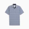 PUMA x PALM TREE CREW Tile Golf Polo Men, White Glow-Deep Navy, small-SEA