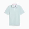 เสื้อโปโลกอล์ฟ PUMA x ARNOLD PALMER Tipped Jacquard สำหรับผู้ชาย, Peaceful Blue, small-THA