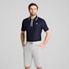 PUMA x ARNOLD PALMER Tipped Jacquard Golf Polo Men, Deep Navy, small