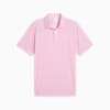 PUMA x ARNOLD PALMER Tipped Jacquard Golf Polo Men, Pale Pink, small-SEA