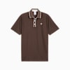 PUMA x ARNOLD PALMER Tipped Jacquard Golf Polo Men, Flat Bronze, small